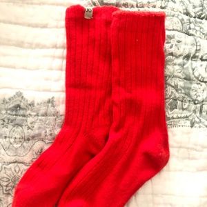 Urban Outfitters Fuzzy Crew Socks